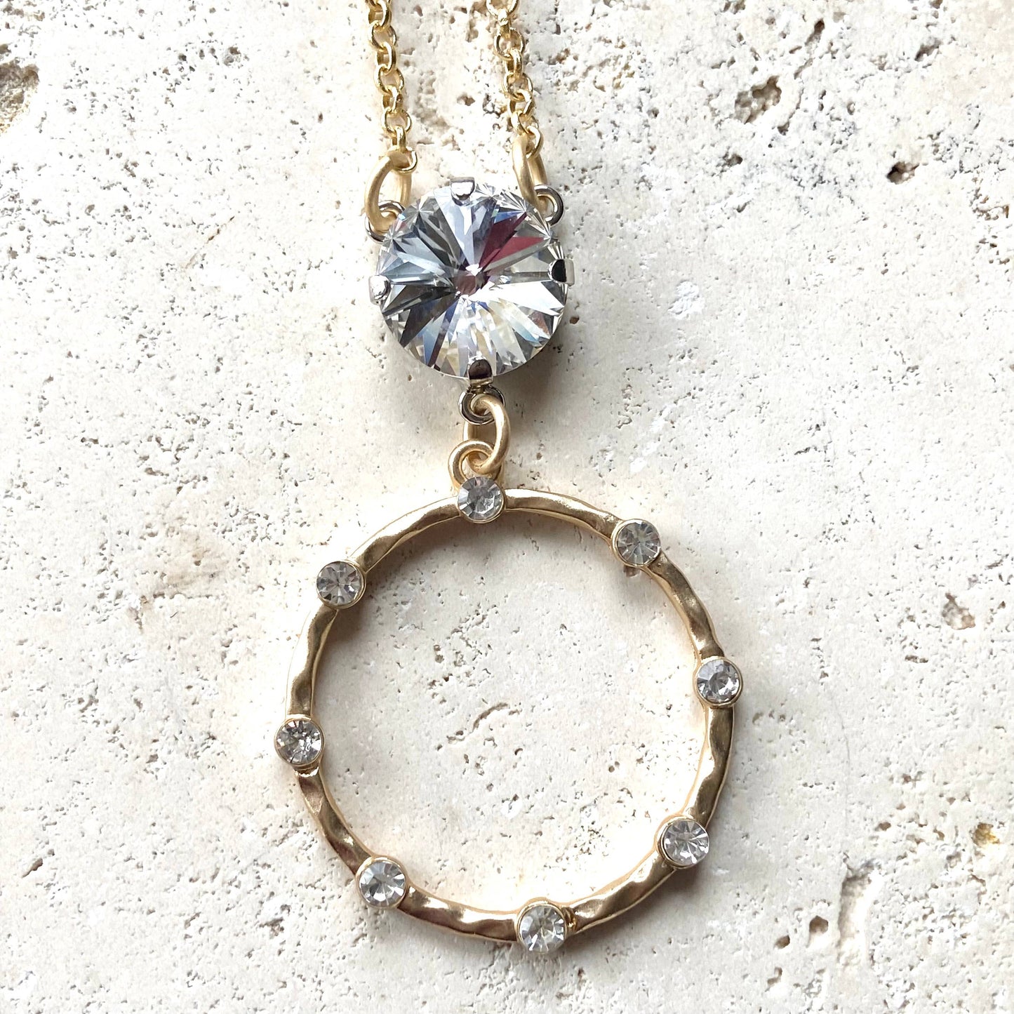 Boutique salon bridal jewelry crystal sparkle necklace