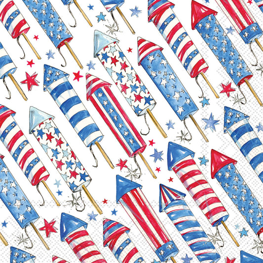 Cocktail Napkins - Patriotic Rockets