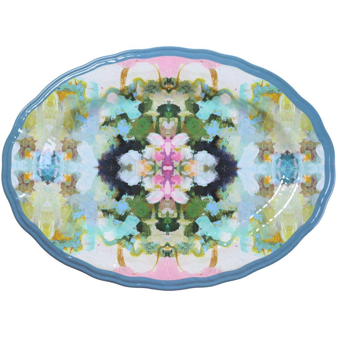 Platter - Oval 18" Nantucket Bloom