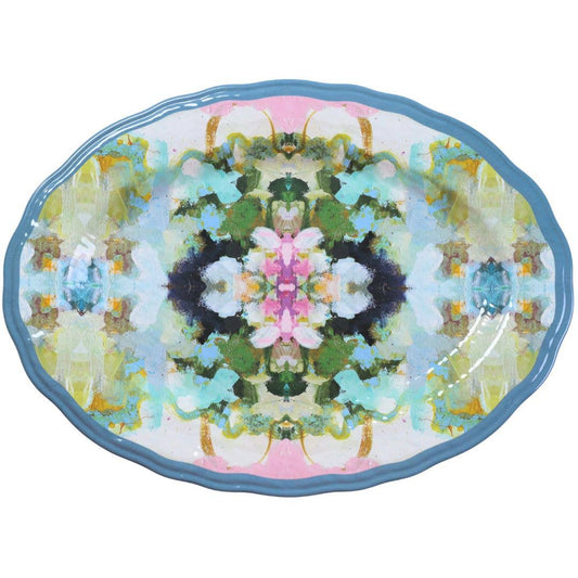 Platter - Oval 18" Nantucket Bloom