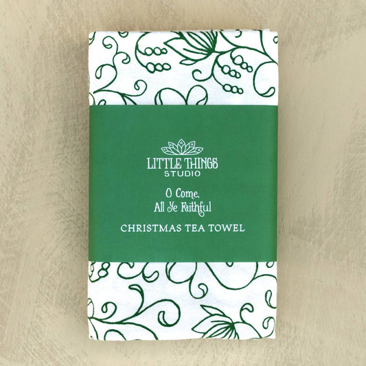 Hymn Tea Towel:  O Come All Ye Faithful