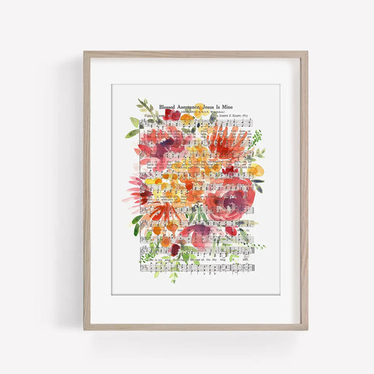 Hymn Print - "Blessed Assurance"