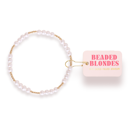 Bracelet - Pearl/Gold Scottie