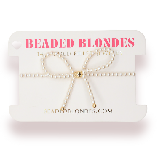 Bracelet - Bow - Pearl