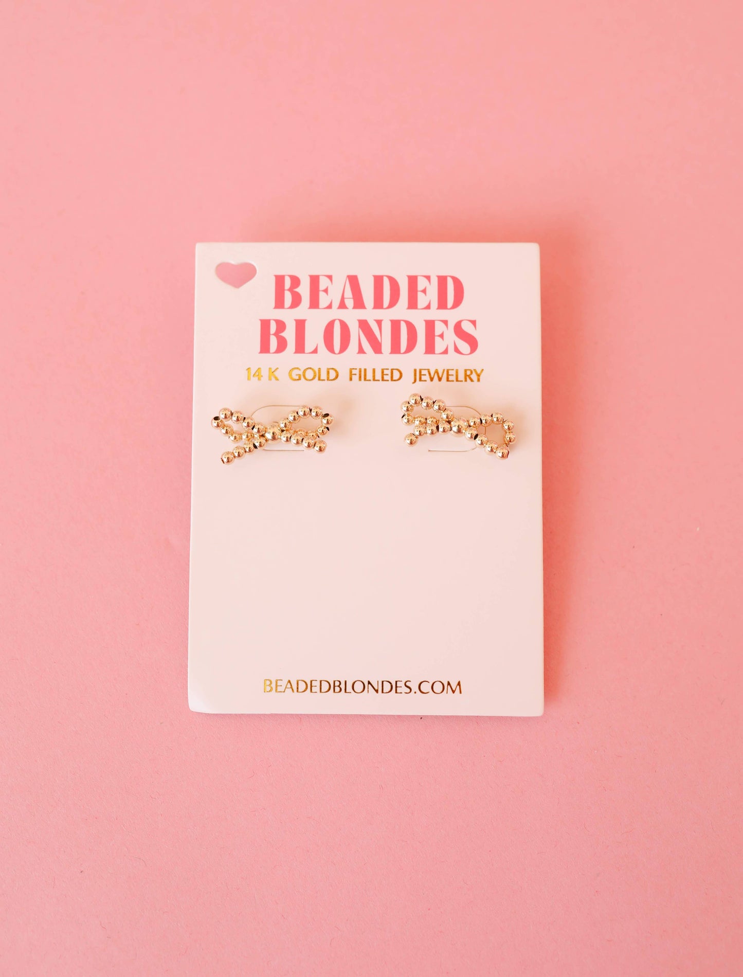 Earrings - Bow - Gold