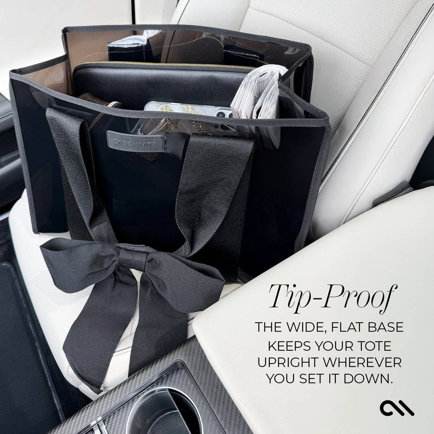 Tote - Midnight Black Jelly w Bow