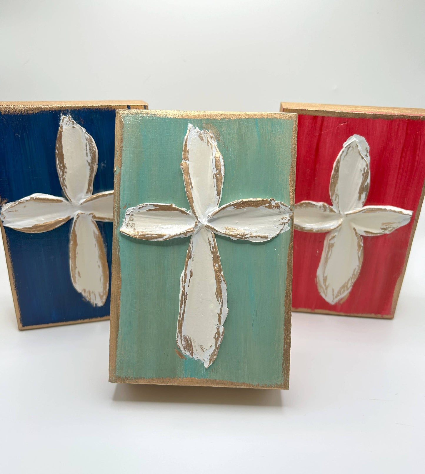 Painting - Cross - Sage on Wood