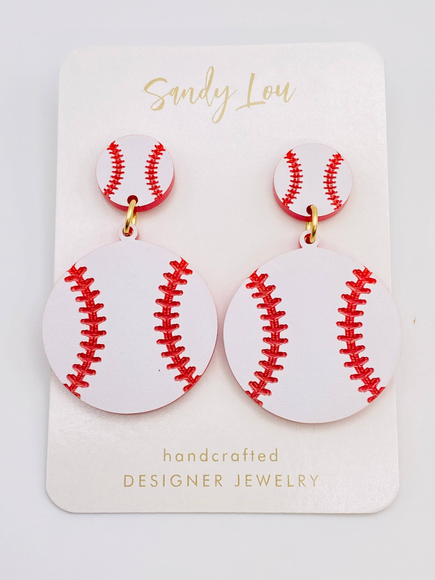 Earrings - Baseball