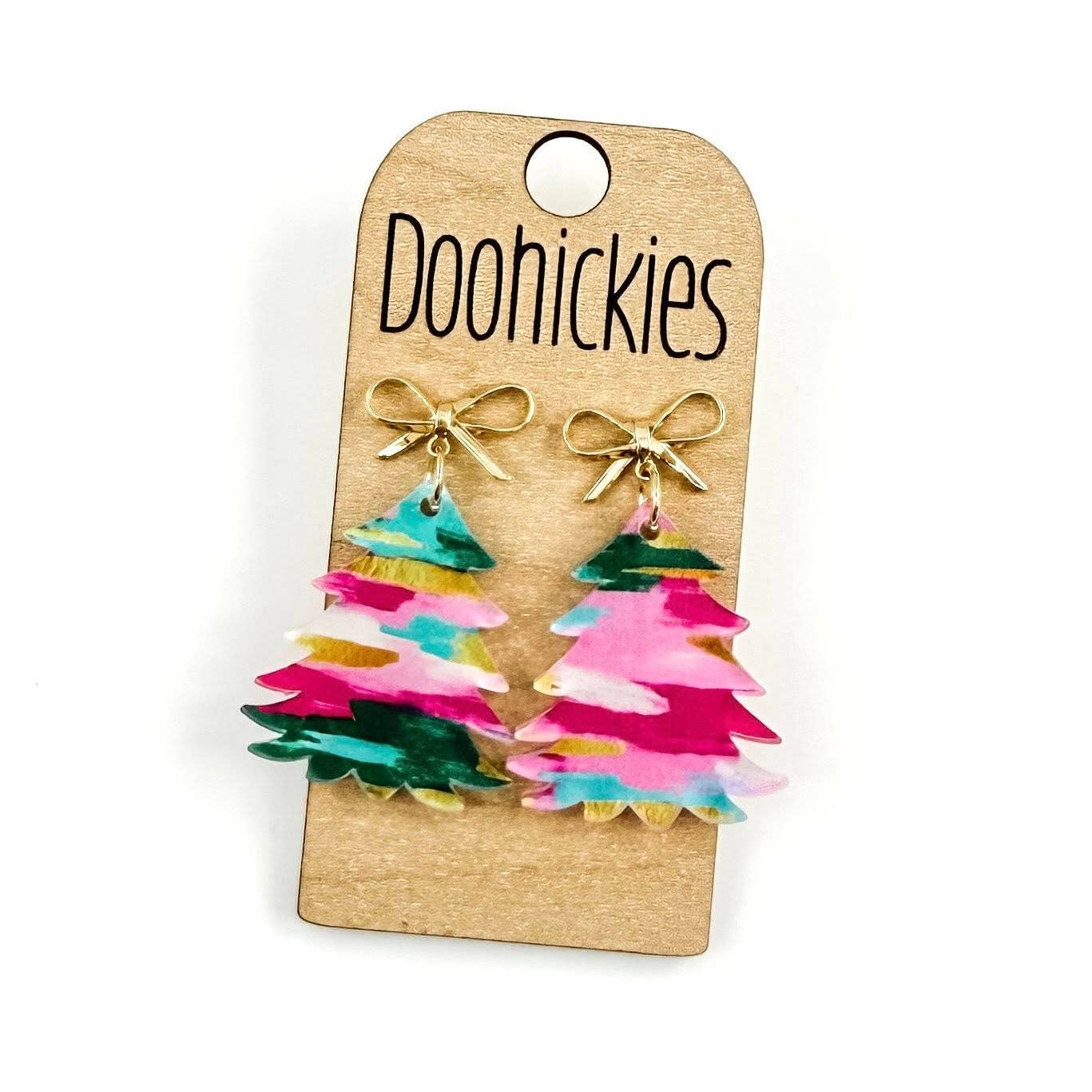 Earrings - Acrylic Tree - Dasher