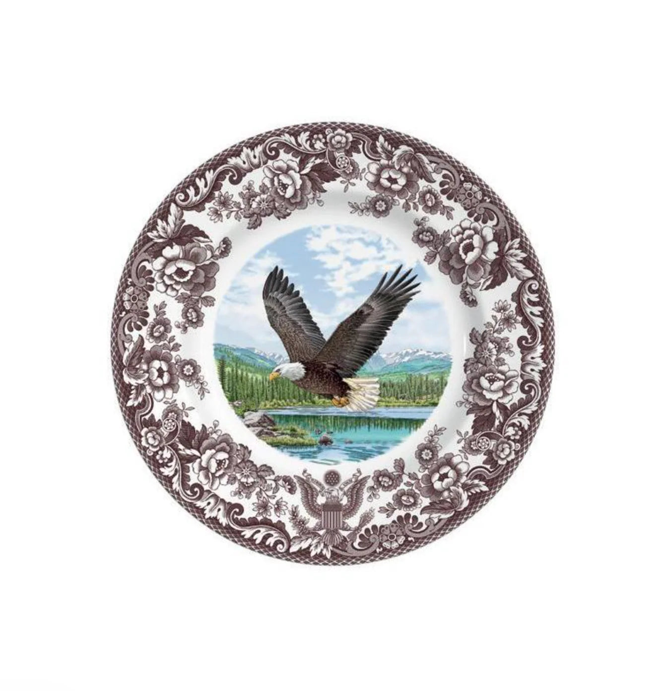 Plate - Dinner - Spode Woodland American Bald Eagle