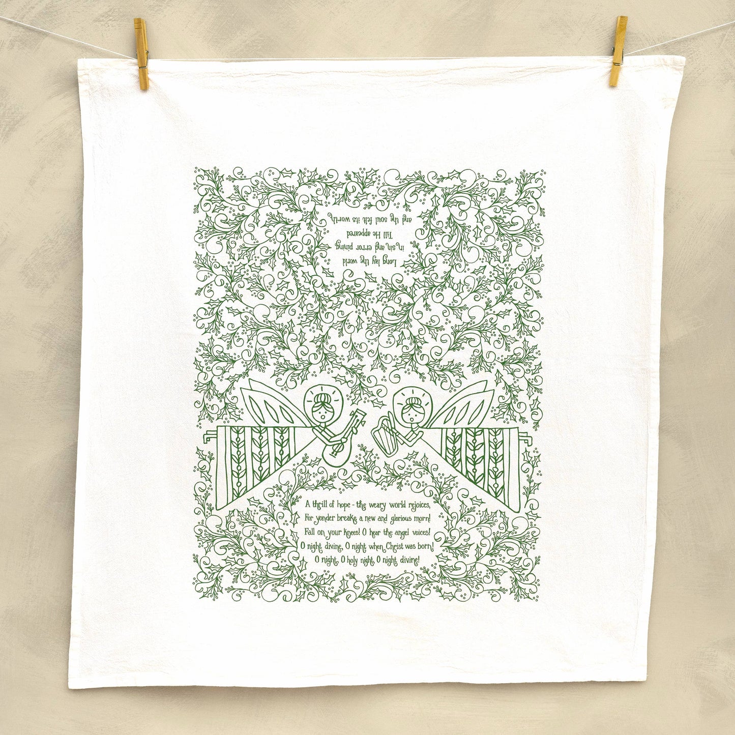 Hymn Tea Towel:  O Holy Night