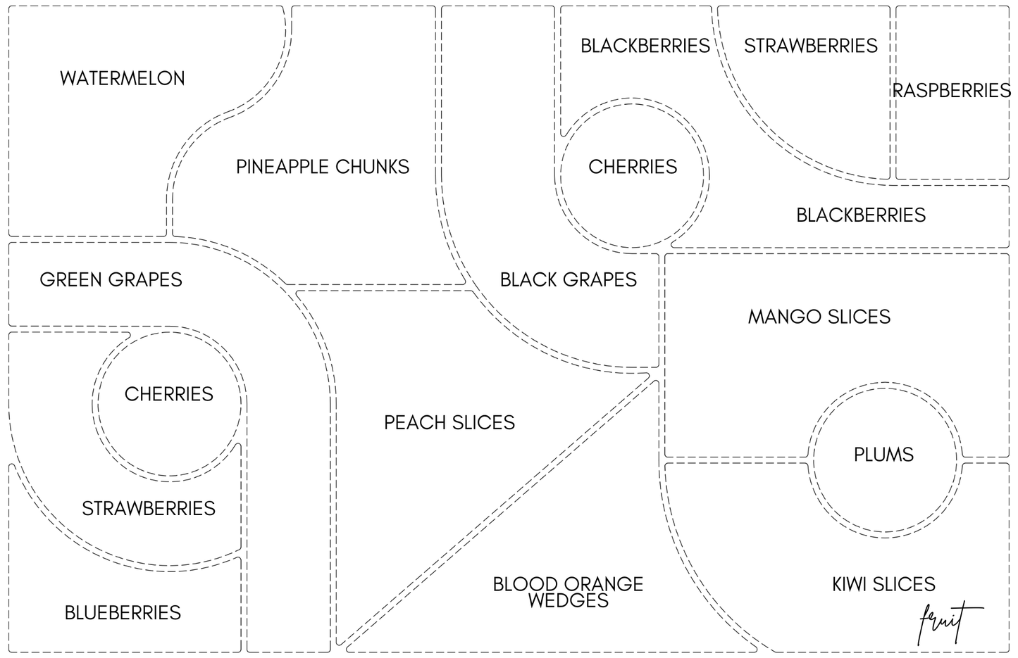 Tray Inserts - Charcuterie Maps