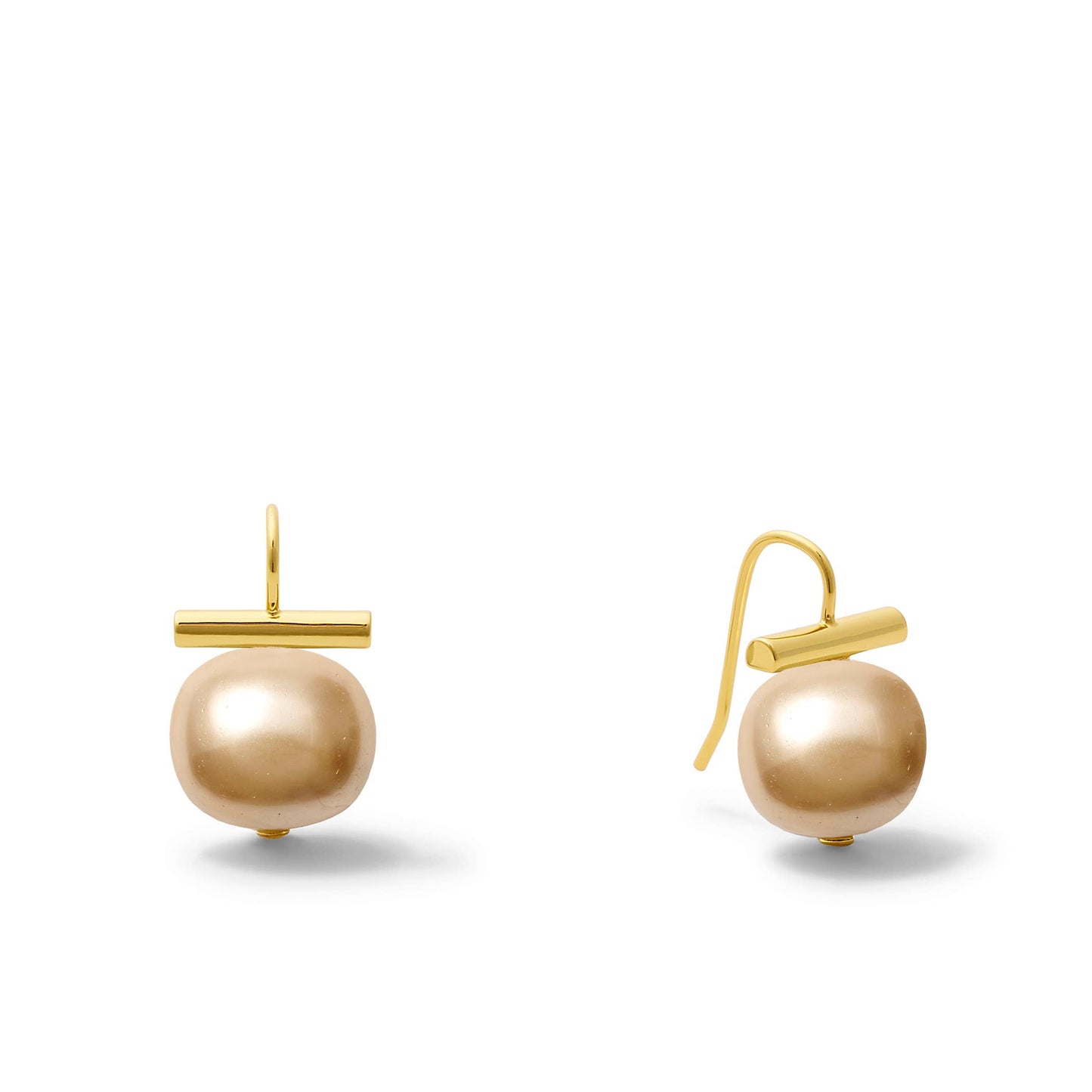 Earrings - Forever Fave Pebble Pearls - Soft Champagne