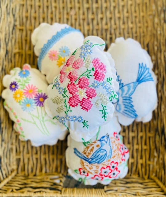 Easter Decor - Easter Egg - Vintage Fabrics