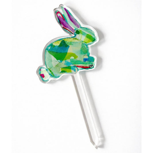 Acrylic Pick - Bunny - Green