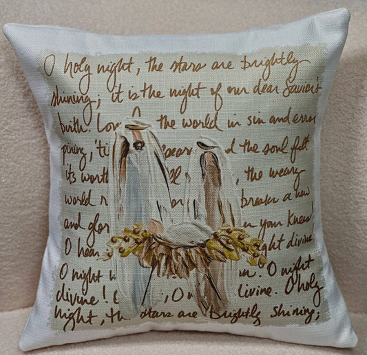 Pillow - O Holy Night Nativity