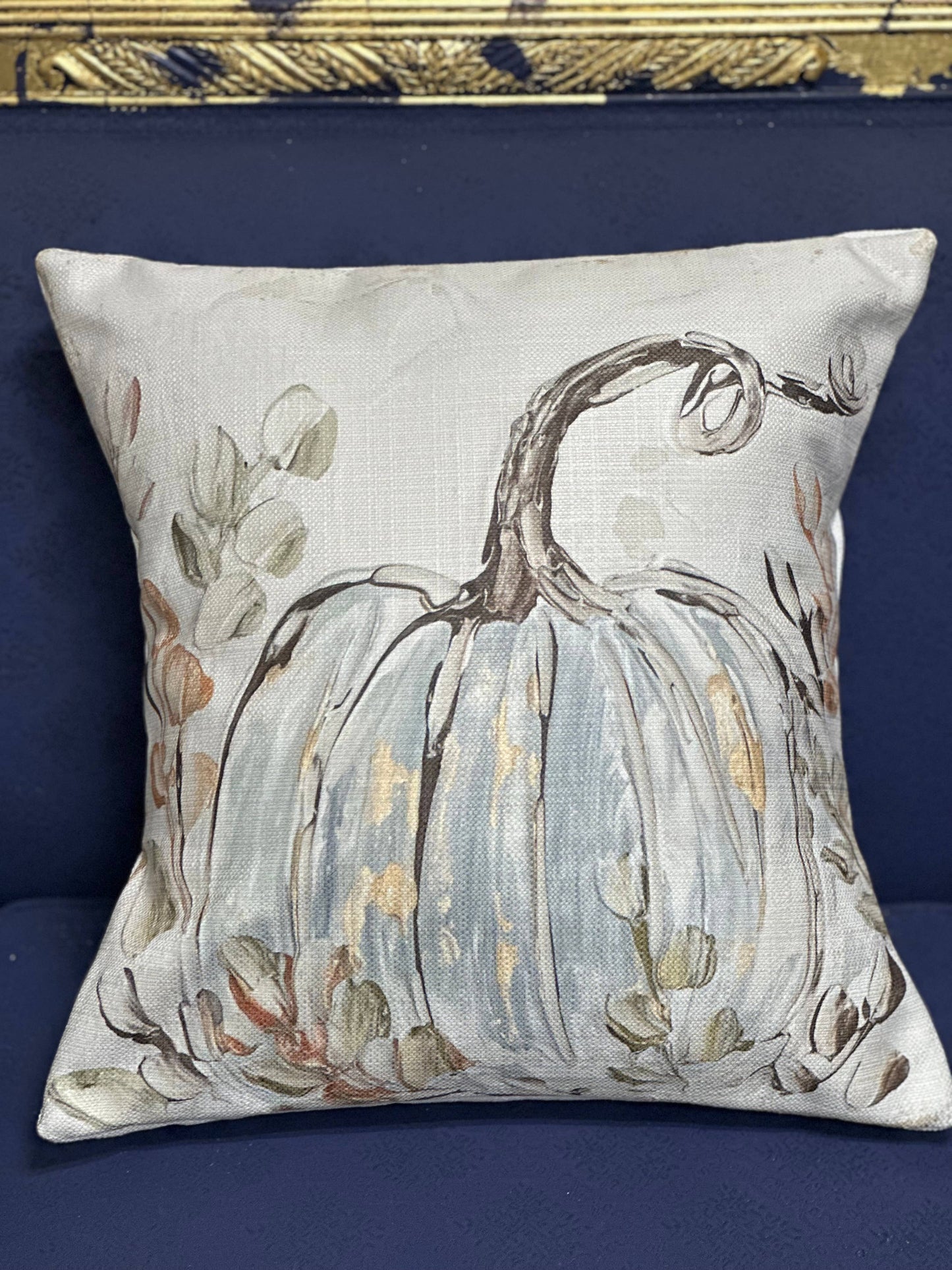 Pillow - Blue Pumpkin Pillow