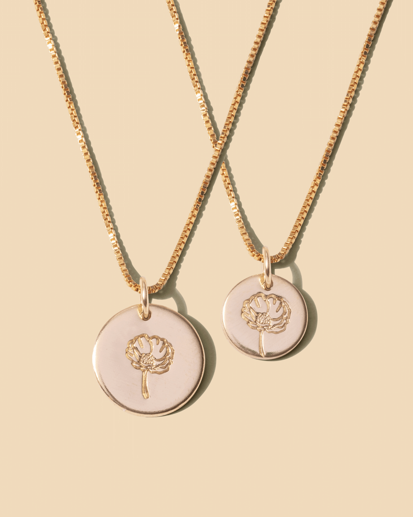 Flower Charm on 16" Chain