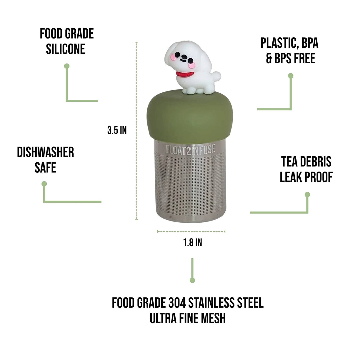 Floating Tea Infuser - Maltese Dog