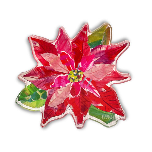 Acrylic Poinsettia (standing)