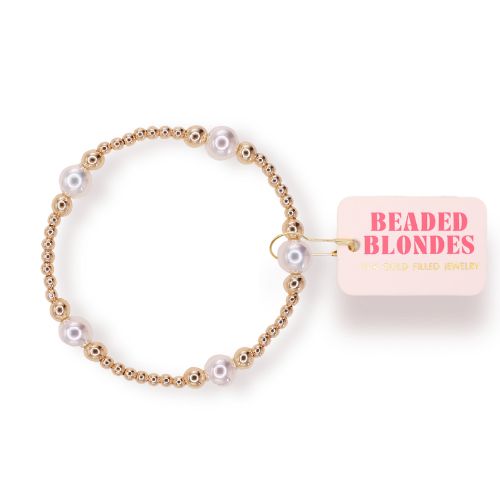 Bracelet - Pearl/Gold Serena
