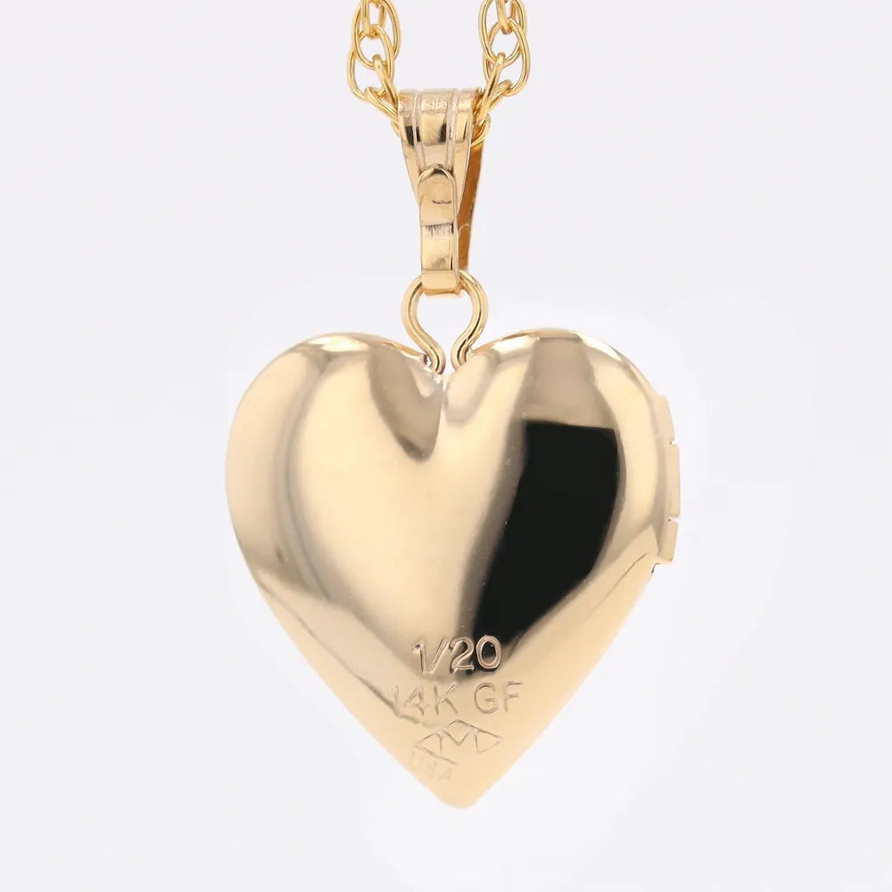 14k Gold filled heart locket