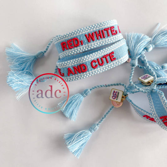 Bracelet - Kids RED, WHITE, AND CUTE America250™