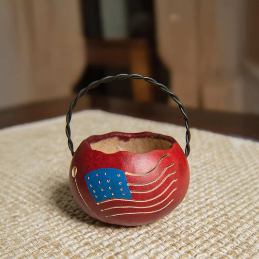 Gourd: Basket - American Flag
