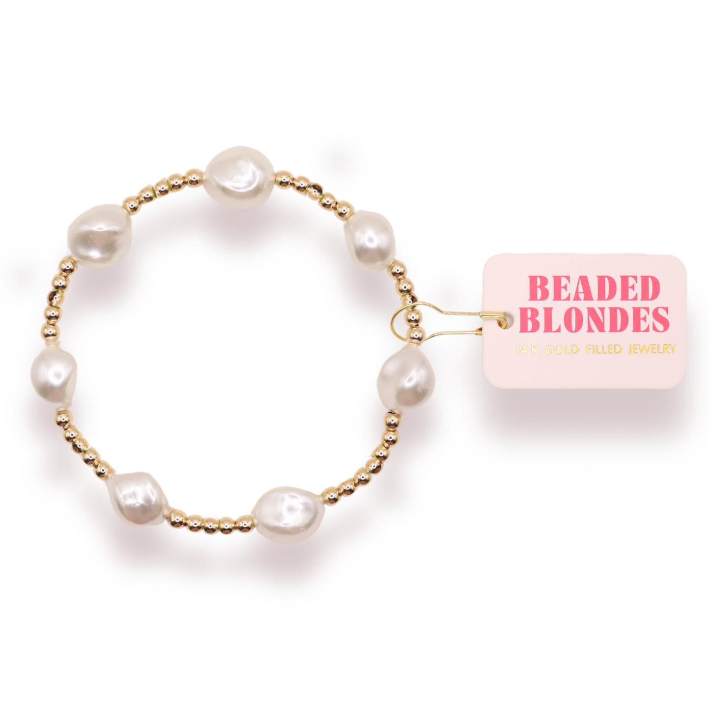 Bracelet - Pearl/Gold Sadie