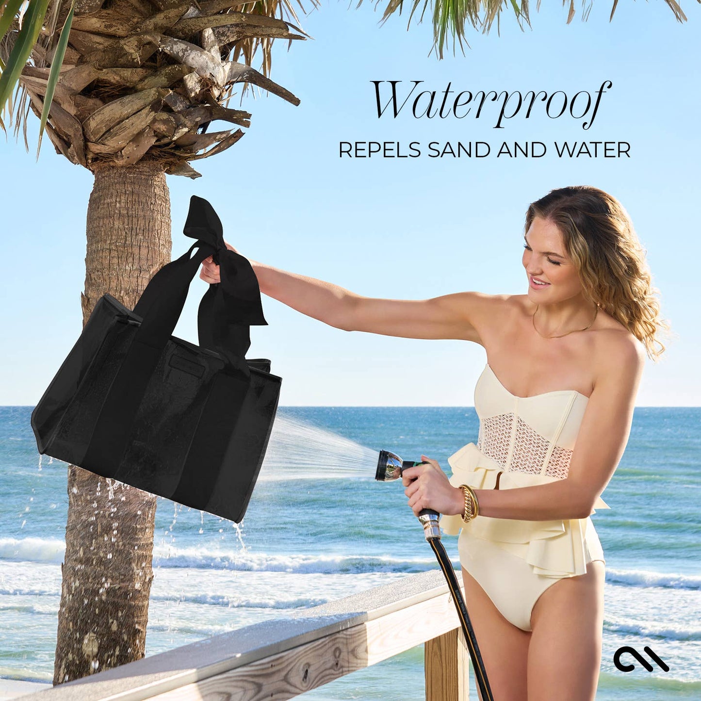 Tote - Midnight Black Jelly w Bow