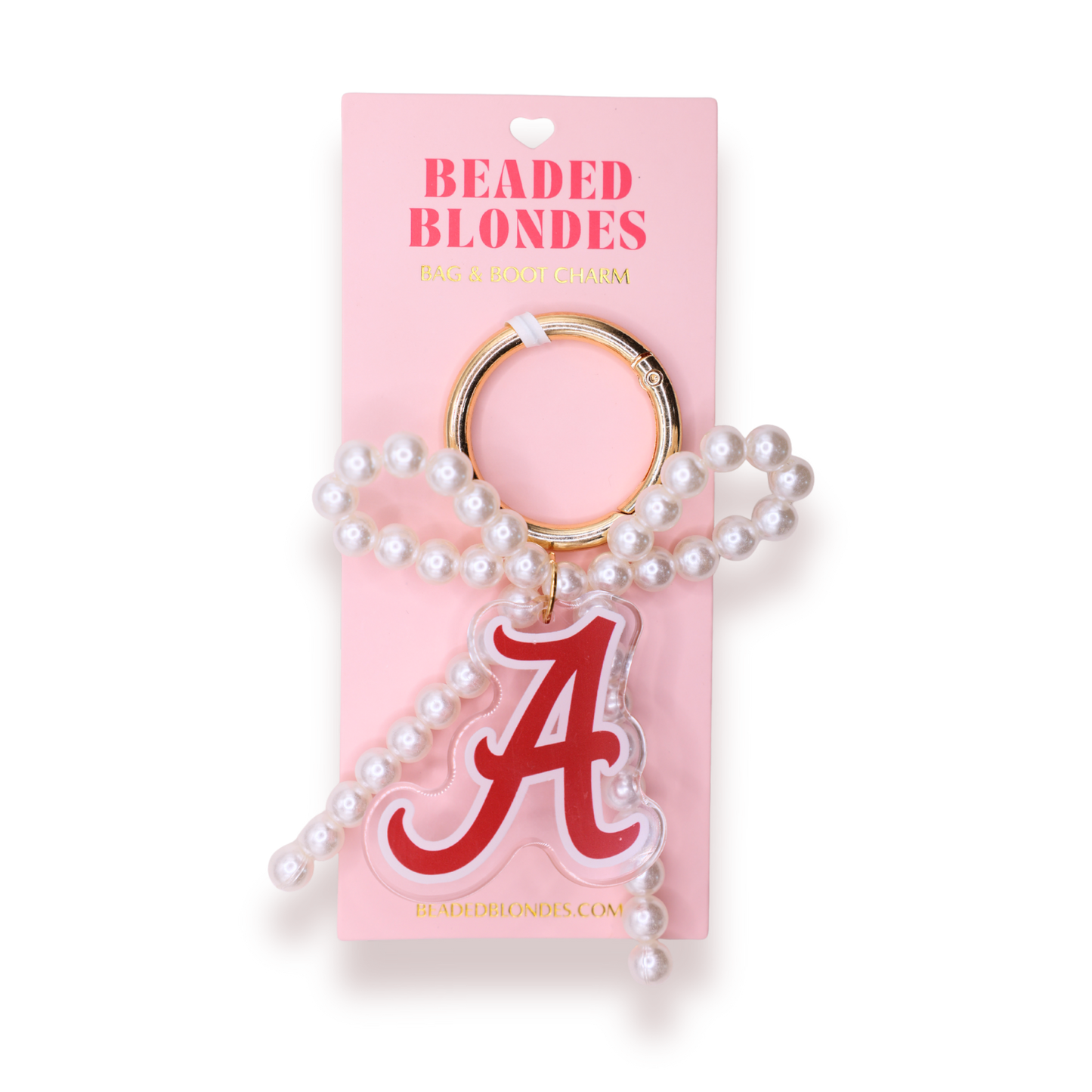 Collegiate Bag & Boot Charm - Alabama
