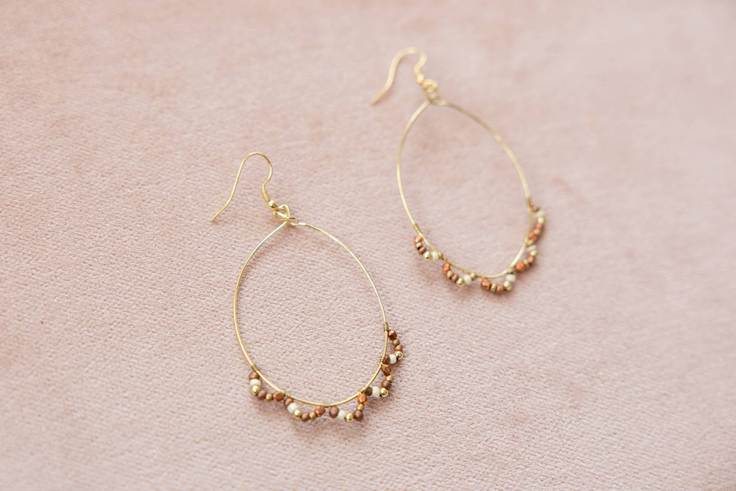 Earrings - Champagne Maple Drops