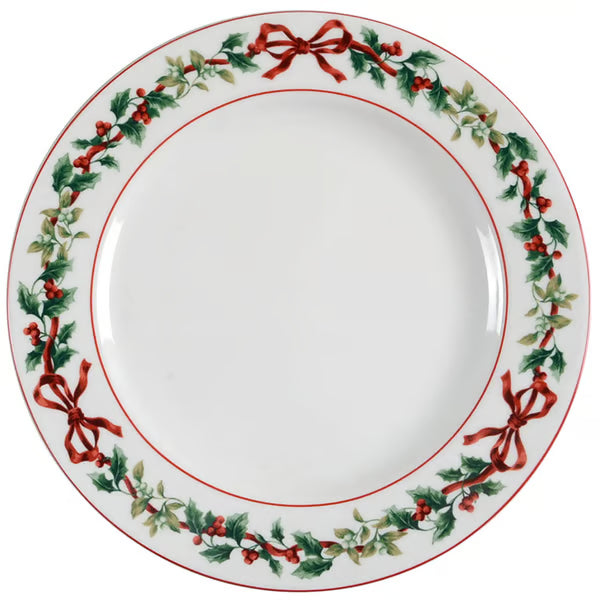 Vintage Holiday Garland Plate