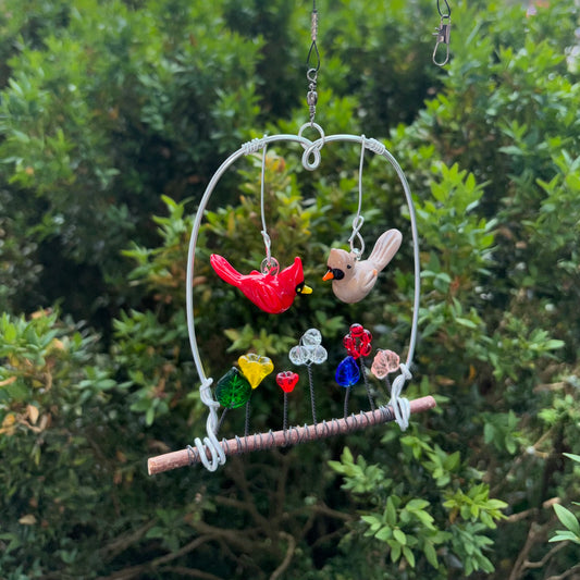 Suncatcher - Cardinal Couple