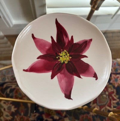 Plate - Poinsettia 6"