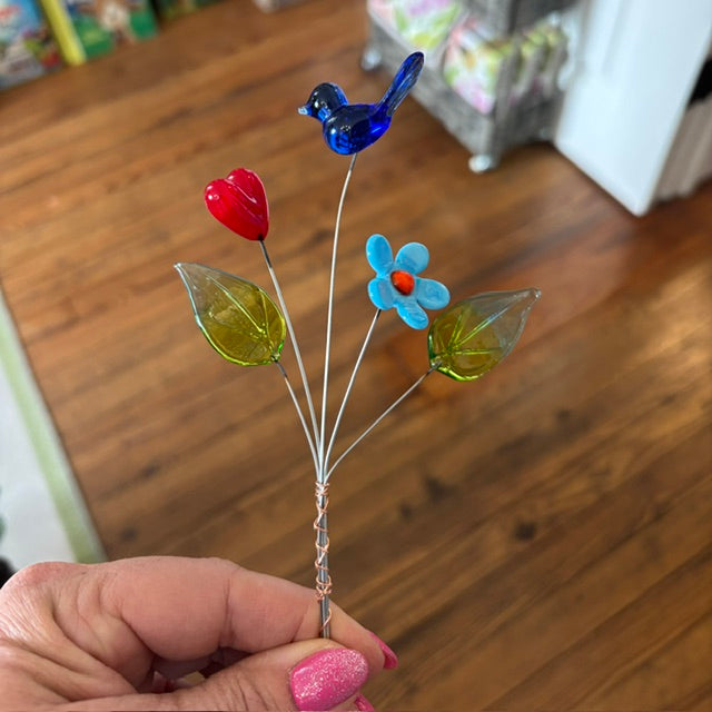 Plant Pick - Glass Critters