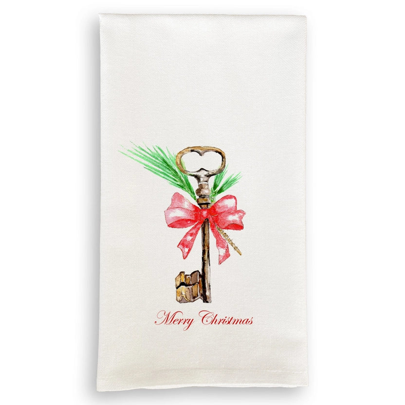 Tea Towel - Key with Red Bow