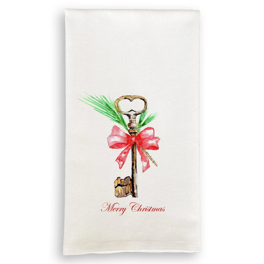 Tea Towel - Key with Red Bow