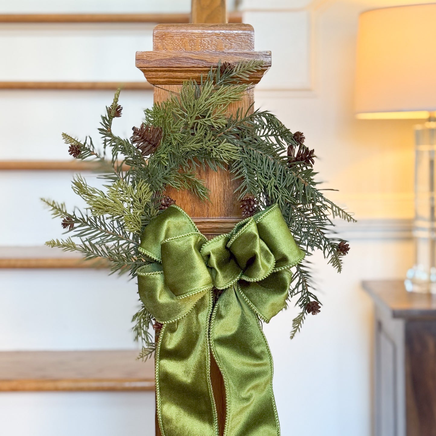 Wreath:  Faux Pine & Juniper