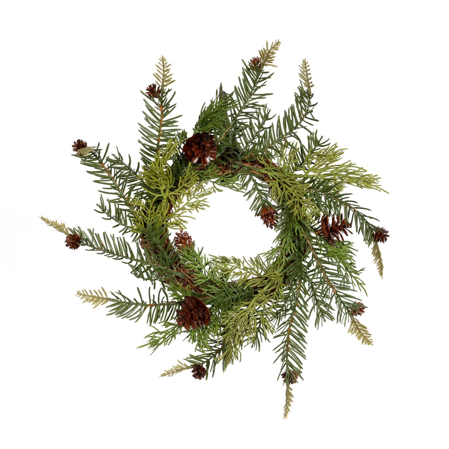 Wreath:  Faux Pine & Juniper