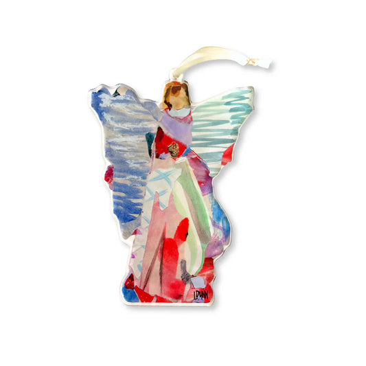 Acrylic Ornament - Angel  of Glory Violet